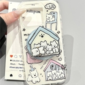 S18 s30手机壳X200 S17 s19 Y78 X90 V50 Y37创意Y52 西高地屋子旋转磁吸支架适用vivo X100ultra S20 V40PRO