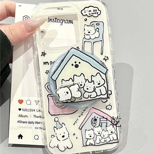 西高地屋子旋转磁吸支架适用努比亚Z60 Ultra手机壳Z70 ULTRA/Z50/Z40Spro/ZTE-A51可爱Z11MAX软N2红魔10pro