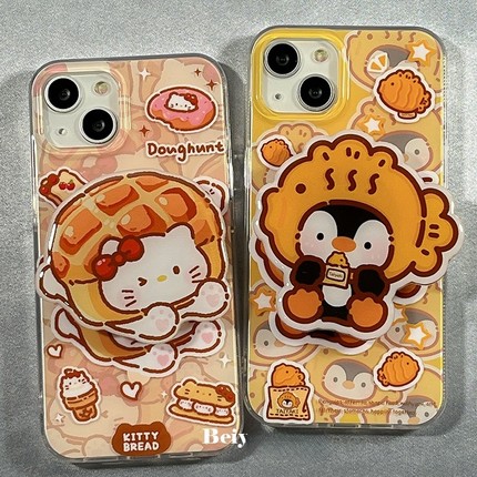 磁吸可爱鲷鱼烧支架适用小米14/15手机壳13/9/10S红米k70奶萌K60e/note13/12t/civi4pro/MIX4硅胶k80/K50至尊