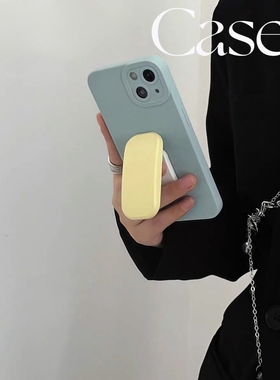 清新淡奶蓝色适用oppo reno15/13/9手机壳895k/4/6/7se/A2/A57推拉支架K10硅胶Findx7/X8/A56全包A72/93S/A96