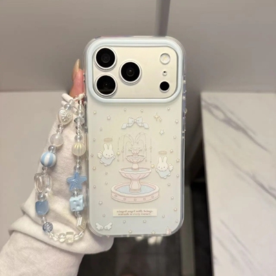 梦幻天使米菲适用传音HOT40手机壳15pro红魔11pro+nfinx Smart8硅胶hone3Apro华硕ZenFone9可爱卡通带链条软
