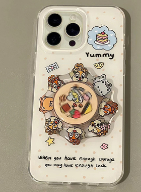 奇奇蒂蒂小松鼠A58X适用oppo reno12/10/87956+手机壳findx7/x5/A2/A3pro/A35/a57/K12/K11旋转A97/A93S女r7