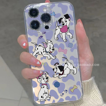 斑点狗狗适用小米12X/12S手机壳13/11/10s红米note12TURBO可爱k60至尊mix4软987卡通k30S紫K50女k70豹纹civi3