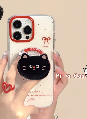 呆萌猫咪磁吸支架K9适用oppo findx8/x7/A5手机壳A3X/reno13/12/11/98243pro趣味567SE/A55/A58/A97/K11/A98