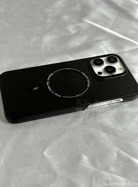 细磨砂磁吸半包适用K60小米14ultra/13红米note13/11/9PRO手机壳12薄10硬壳civi3小众mix4女k50纯色K70男k40S