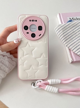 纹贴皮羽绒服五角星Find X9/X8s+适用OPPO Reno15/14/13/A1x手机壳10/11带手绳12皮质7大孔A58/1/A78高级A2m