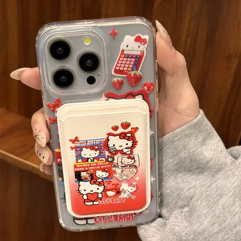 磁吸凯蒂猫卡包适用华为nova12U/11/10/9876SE/54e软硅胶MATE60/50可爱P70手机壳p60e畅享70/50Z/p40//P30pro