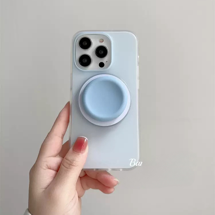 小众ins奶蓝色磁吸支架适用oppofindx9/x9pro手机壳A6/reno14/13f/10/874se软糯硅胶A55/A35/A57/K12/A97/A58