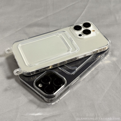 自带挂绳孔可插卡适用小米14/17pro红米K90手机壳K60/K50/K70手提K40/10/Note13/12/11pro+斜挎civi4pro硅胶