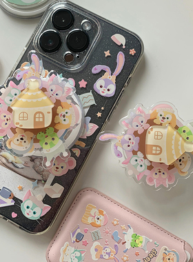 旋转房子磁吸支架卡包适用荣耀200/100手机壳90GT/80/50se/70pro华为magic6/play8T/X30i/V40/X50i畅玩60PLUS