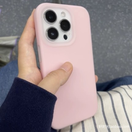 ins风Q弹软糯耐脏真不易脏液态硅胶适用civi3小米14pro手机壳13浅粉ultra红米K60/K70至尊大孔Note14pro果冻