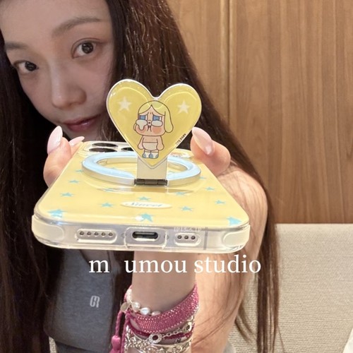 内裤哭娃折叠磁吸支架适用A5/OPPO Reno14/13/12/11F/15手机壳findX7ultra/X8S+A78/A6pro/K13/A3/A58可爱A93