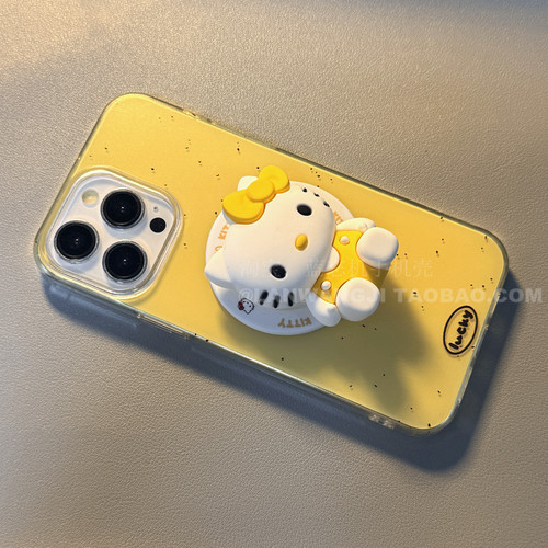 黄色硅胶KT新款ins适用魅族21pro/20可爱meizu21 class手机壳note16/9磁吸16t/18S支架17PRO磁吸lucky08卡通