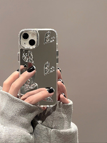 补妆镜面加不规则五个爱心