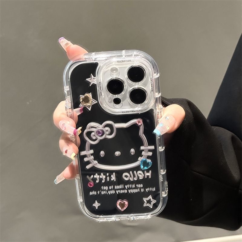 奶油泡芙壳镜面卡通三只小狗
