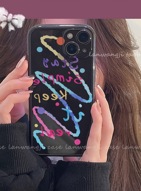 彩色涂鸦红米k30适用小米9光面10手机壳note12/8/11PRO潮K40S女薄k50