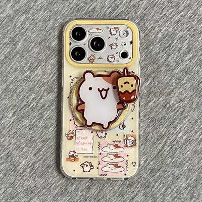 小仓鼠旋转磁吸支架适用努比亚Z60pro手机壳Z80 ULTRA/Z70/Z50Spro/ZTE-A51/Z11可爱MAX/N2/11pro+小众AIR软