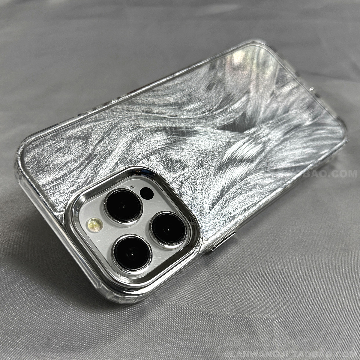 镭射银色适用小米14手机壳13Ultra电镀12 pro高级新款11T红米K70/K60/K50至尊note13/12PRO+软10/87渐变civi2