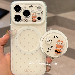 neo9 Z7i白色Z8x Z11turbo U5e 12波点Z6x 6SE Z10x手机壳neo9pro iQOO15 可爱米菲兔磁吸支架适用vivo