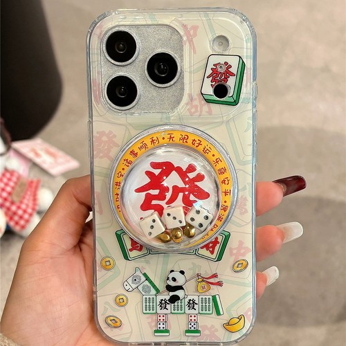 发财麻将摇摇乐磁吸支架适用vivo iQOO15/Z9turbo/Z10x手机壳neo11pro+6SE/8/neo9/13骰子12/Z3x/U5e/Z7i/Z8x