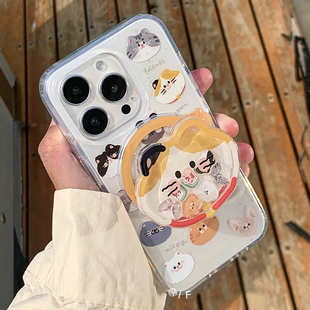 s20 X90适用y200i Y78软77 X100 Y52S V30 X80 y36 吐司小猫咪摇摇乐磁吸支架vivo x200手机壳y300pro可爱S15