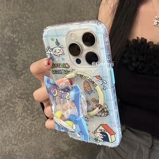 Z50 ULTRA Z40Spro ZTE N2红魔10pro软 小新糖果零食袋磁吸支架适用努比亚Z60 A51可爱Z11MAX Ultra手机壳Z70