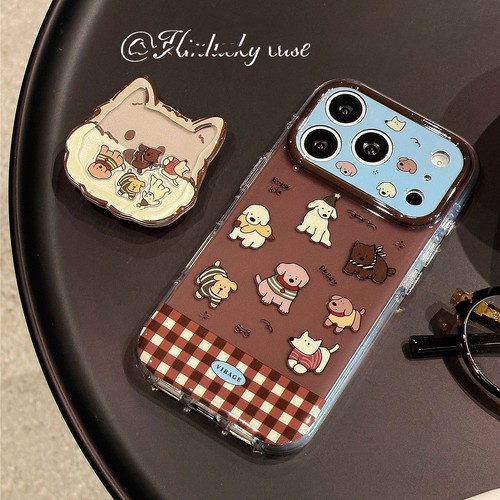 美拉德小狗摇摇乐支架适用NOthing 2A/3手机壳2谷歌Pixel9/10PRO/87可爱Pmote edge60pro卡通56秋冬ROG9/54软