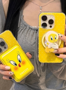 黄波点崔弟磁吸支架卡包适用P70华为nova10/11/12/9876SE/54e手机壳MATE60硅胶Pura70/p60e畅享70/p50/P30pro