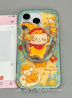 星星人猫咪旋转磁吸支架适用1加13T/ACE5pro手机壳一加12/1+9R/8T/oneplusACE竞速1+ACE3/11可爱ACE2V/13R/7T