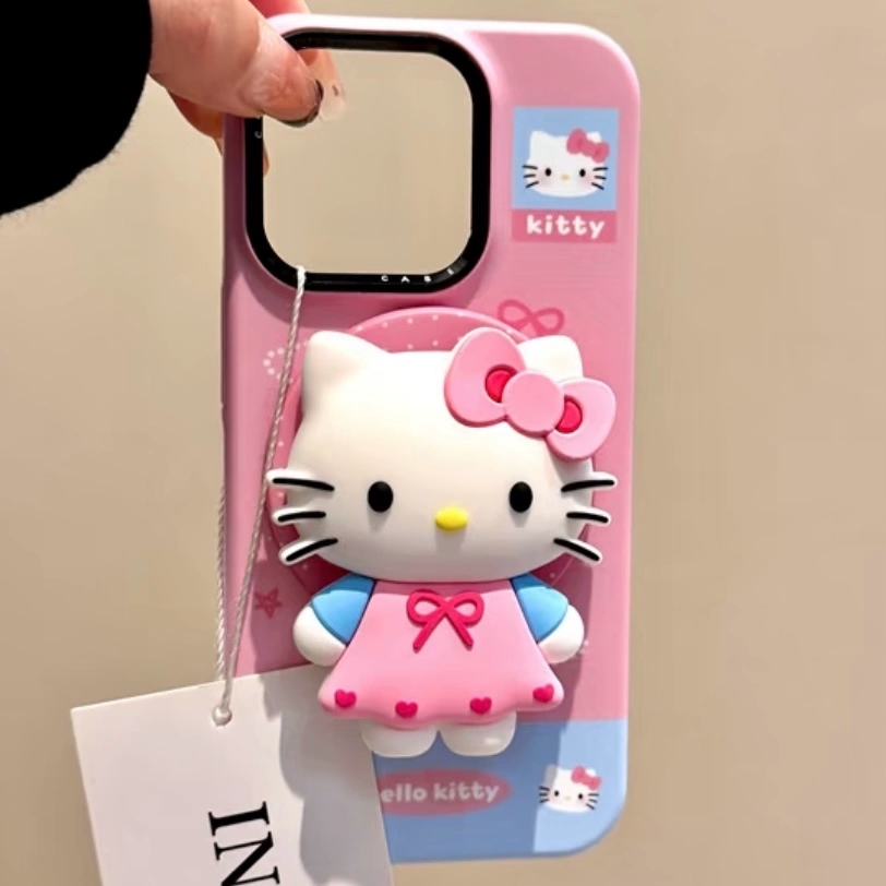 粉色裙子KT磁吸支架适用三星S25ultra/S24+/Note20/A34/A16/S22手机壳A25可爱S23/A71/S8/S21fe闺蜜A56/A52S