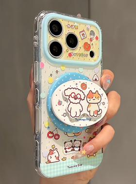 立体小狗猫咪磁吸支架适用1加15T/ACE6至尊一加13t手机壳12/1+9R/oneplus ACE5/ACE3pro/11/ACE2可爱Turbo6V