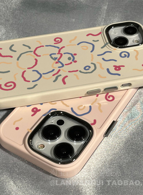 独立按键镜头框适用于13PM新款12pro/iphone14/苹果13promax手机壳14粉白色876plus卡通SE2小熊3清新XR可爱女