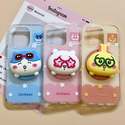 吉伊卡哇硅胶磁吸支架适用小米17promax/14/15T手机壳k70红米K50/K60乌萨奇K80至尊Note15/13/Turbo/civi5PRO