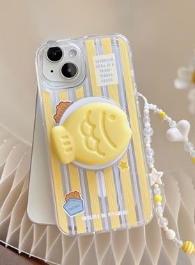 鲷鱼烧磁吸支架壳适用小米12TPRO国际版13t/11手机壳红米A3红米13C黑鲨5/4/3PRO硅胶11i/2A可爱poco 6x pro女