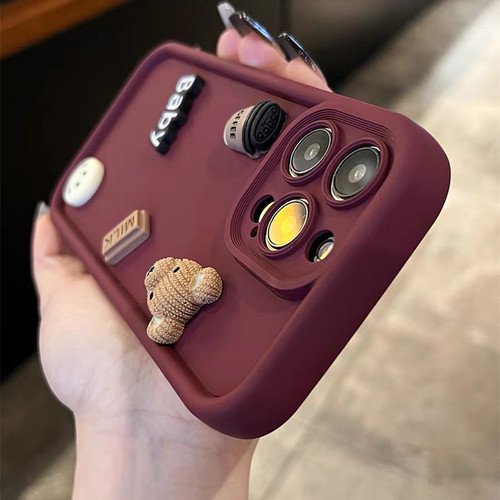 创意可爱立体公仔适用一加软壳