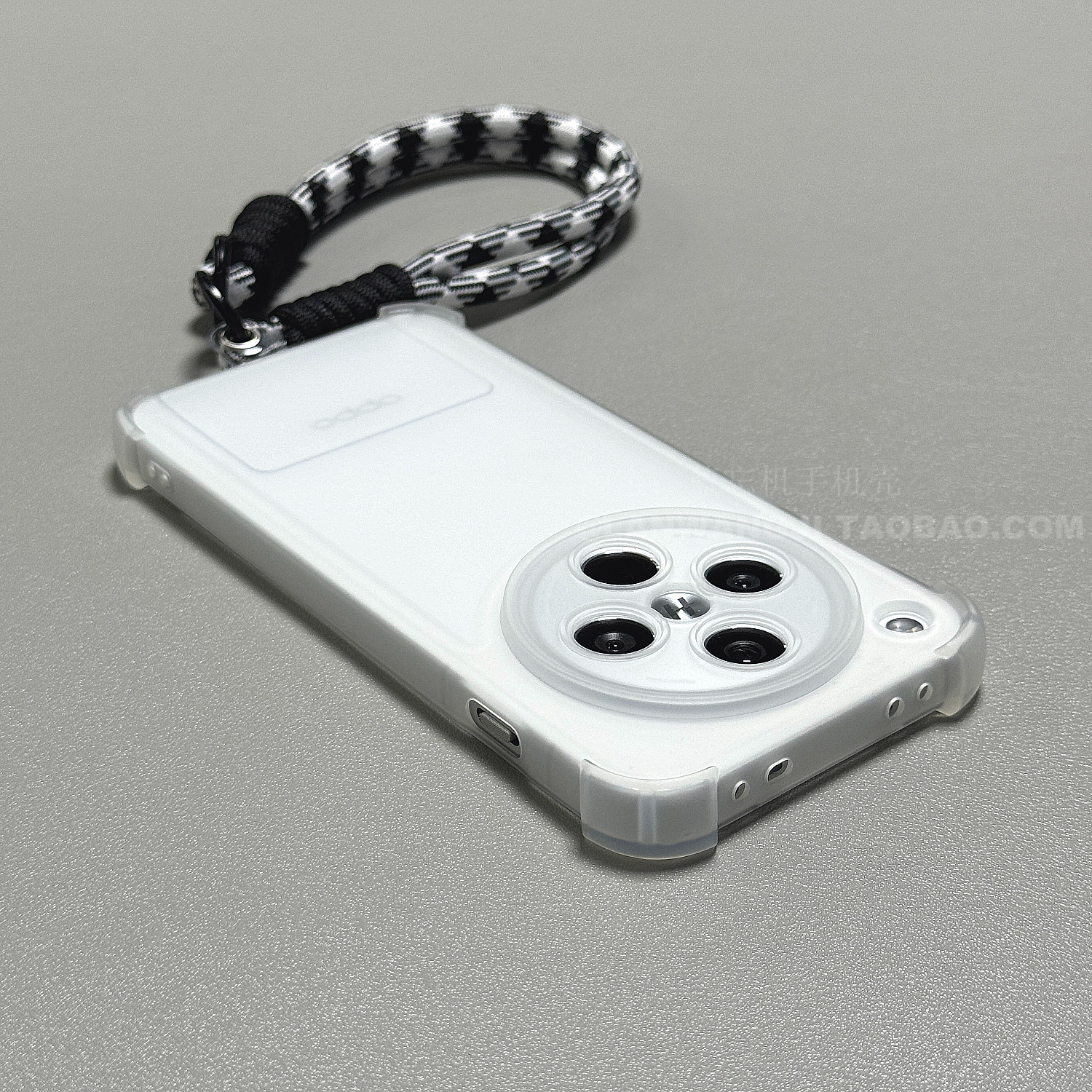 磨砂半透白带挂绳适用oppo reno14/13/11/12/9手机壳K11精孔K12硅胶A93/A58防摔FindX8/7pro女生A72/A57厚A96