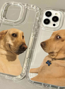 趣味适用苹果11手机壳iphone 14情侣12proMAX可爱XR透明空压se2新品87plus搞怪14P稀奇古怪厚12PRO硅胶防摔狗