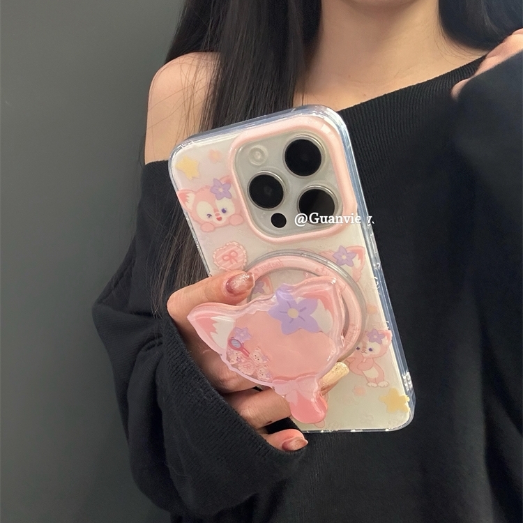 玲娜贝儿摇摇乐磁吸支架适用oppo reno12/11F/9843pro/A3手机壳A2X/findx8/X7Ultra可爱7SE/A98/A57/A93S/K10