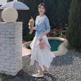 新品！吊带不规则超仙连衣裙8327P135K188，女装套装/套裙，2C060