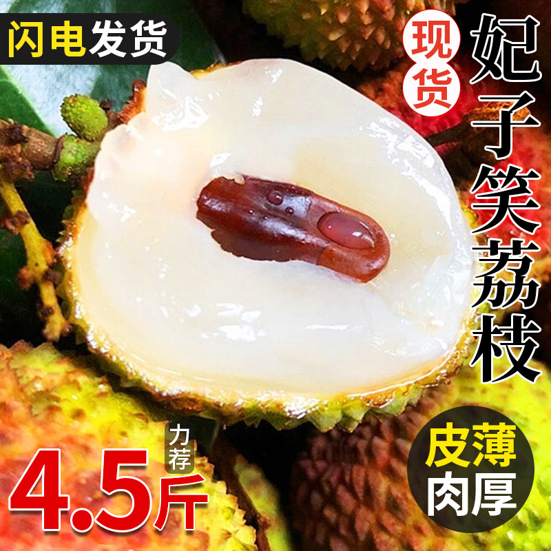 广东新鲜妃子笑荔枝2026水果应当季顺丰产地现摘货速发核小整箱5