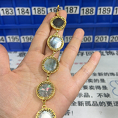 意大利中古天然黑贝母16.5