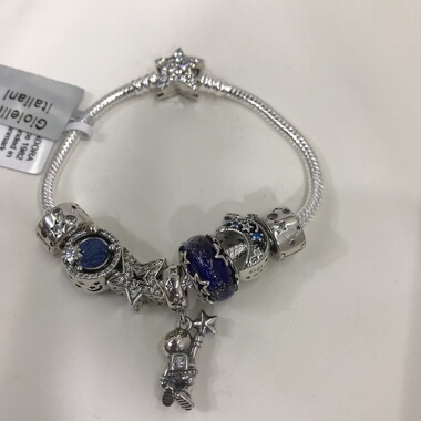 向卉意大利中古925银潘家星辰手链