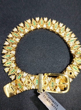 向卉意大利中古925银大鱼海棠手链