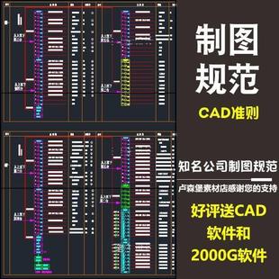 知名公司CAD制图规范 线性标准平面立面图库节点大样施工图库素材