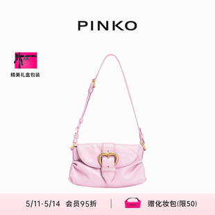 PINKO2024JOLENE系列单肩甜心机车包102802A1MI 520礼物