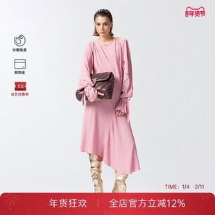 PINKO女士舒适通勤休闲简约大气设计连衣裙103871A207