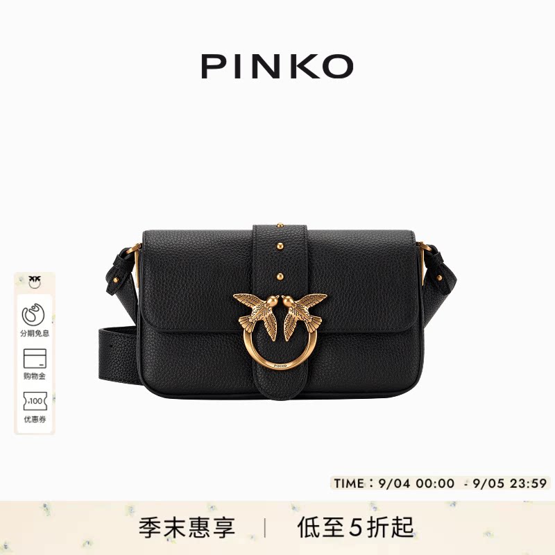 PINKO女士通勤飞鸟标背提包手提包单肩包104340A2OX图片
