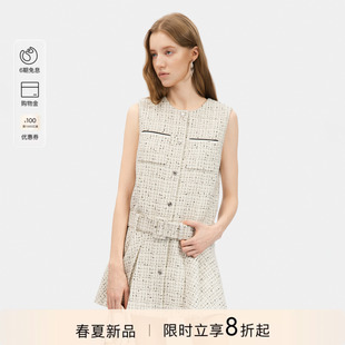 绵羊毛混纺无袖 PINKO2026年春款 连衣裙PEAF2617033 线上专供