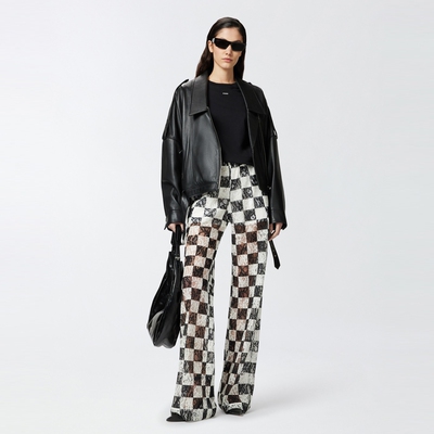 PINKO徽标迷你短袖T恤女士纯棉小众休闲上衣100373A228