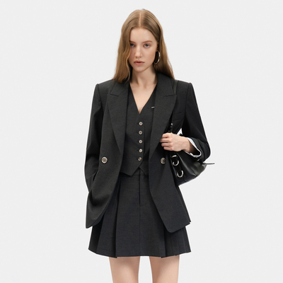 【线上专供】PINKO2026年春季新款通勤职场西装短外套PEAF2613160